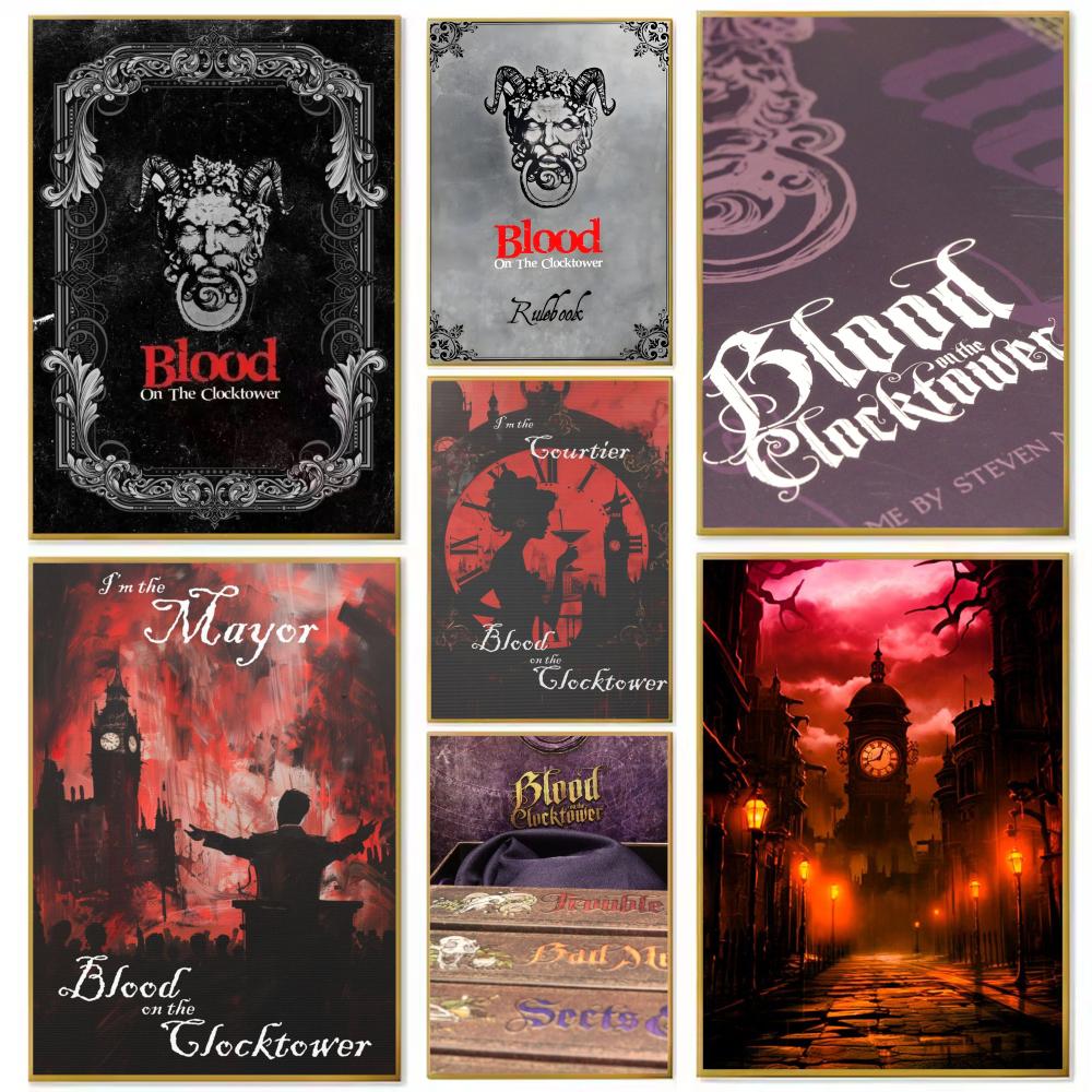 Board Game Cafe - Plakat do gry planszowej Krwawa Wieża,