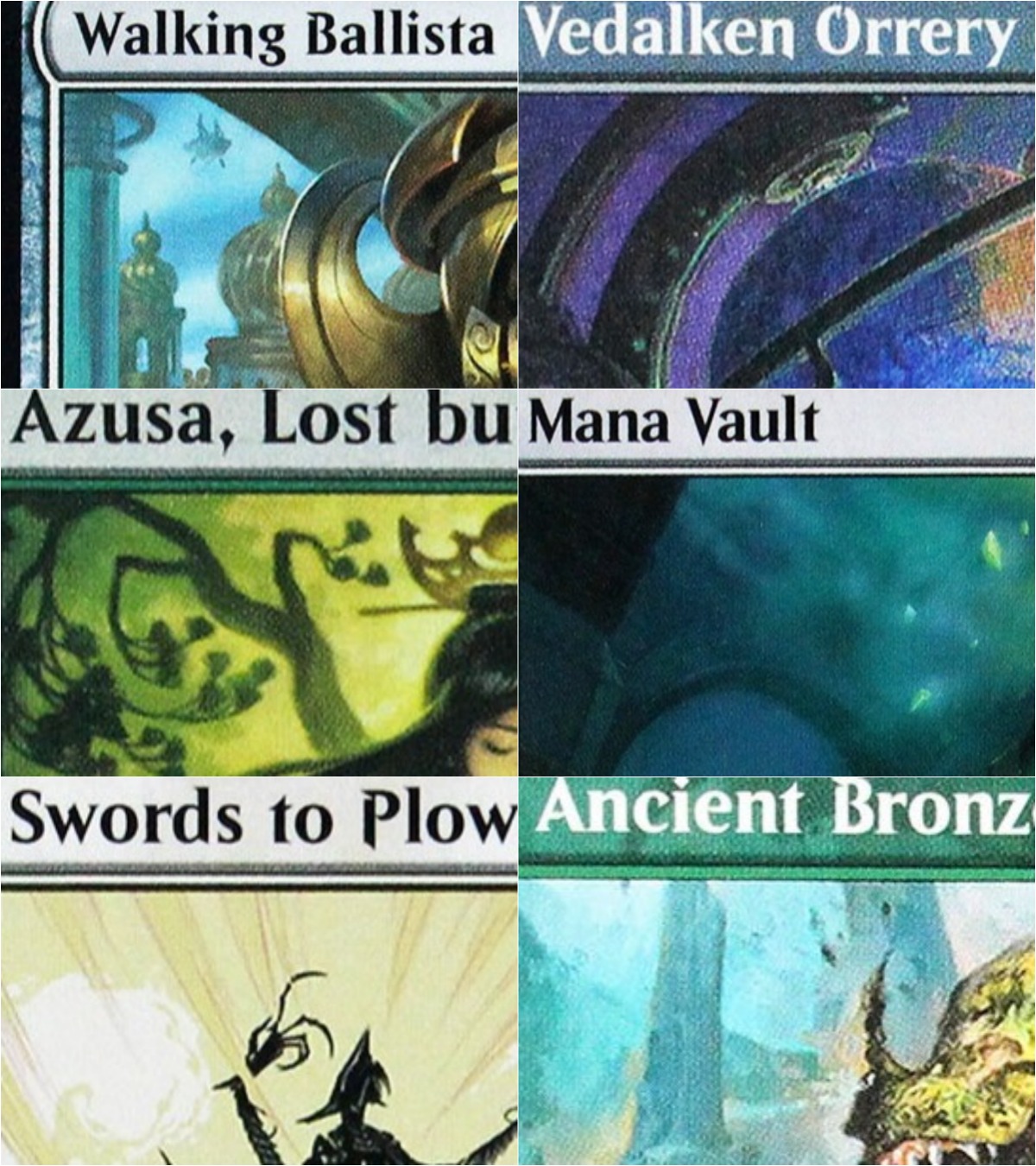 Board Game Vault - Holo [Mana Vault/Icetill Explorer/Barrowgoyf/Smothering Tithe] Karty