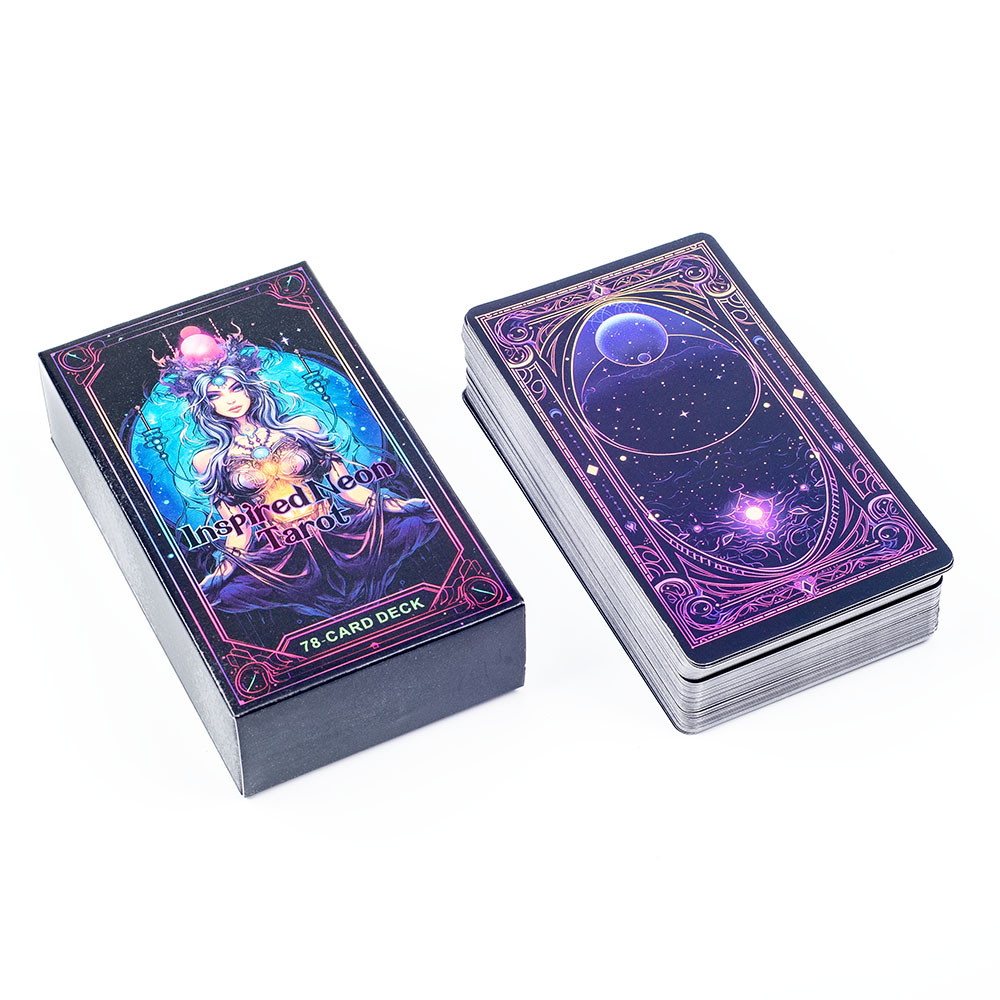 Board Game Life - Inspired Neon Tarot Deck 78 Kart