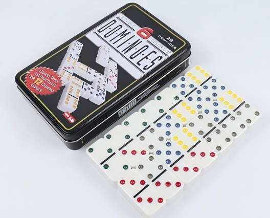 Board Game Box - Elegancki zestaw domino Double Six dla