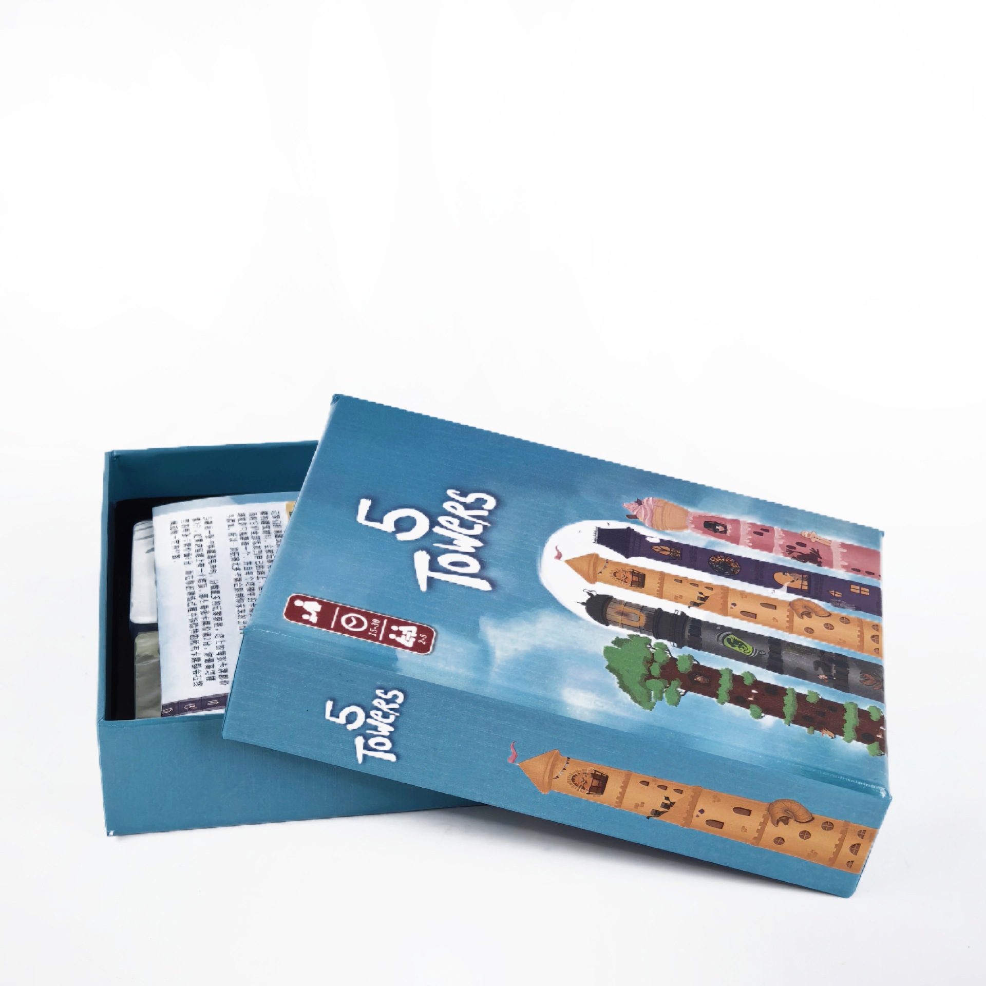 Gra planszowa 5 Towers - układ – Board Game For 5 Players recenzja i cena