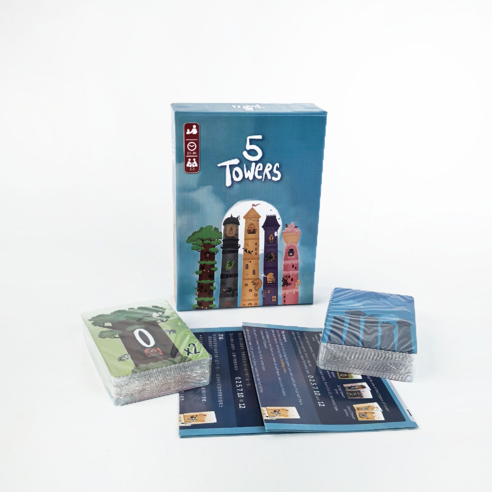 Gra planszowa 5 Towers - układ – Board Game For 5 Players recenzja i cena