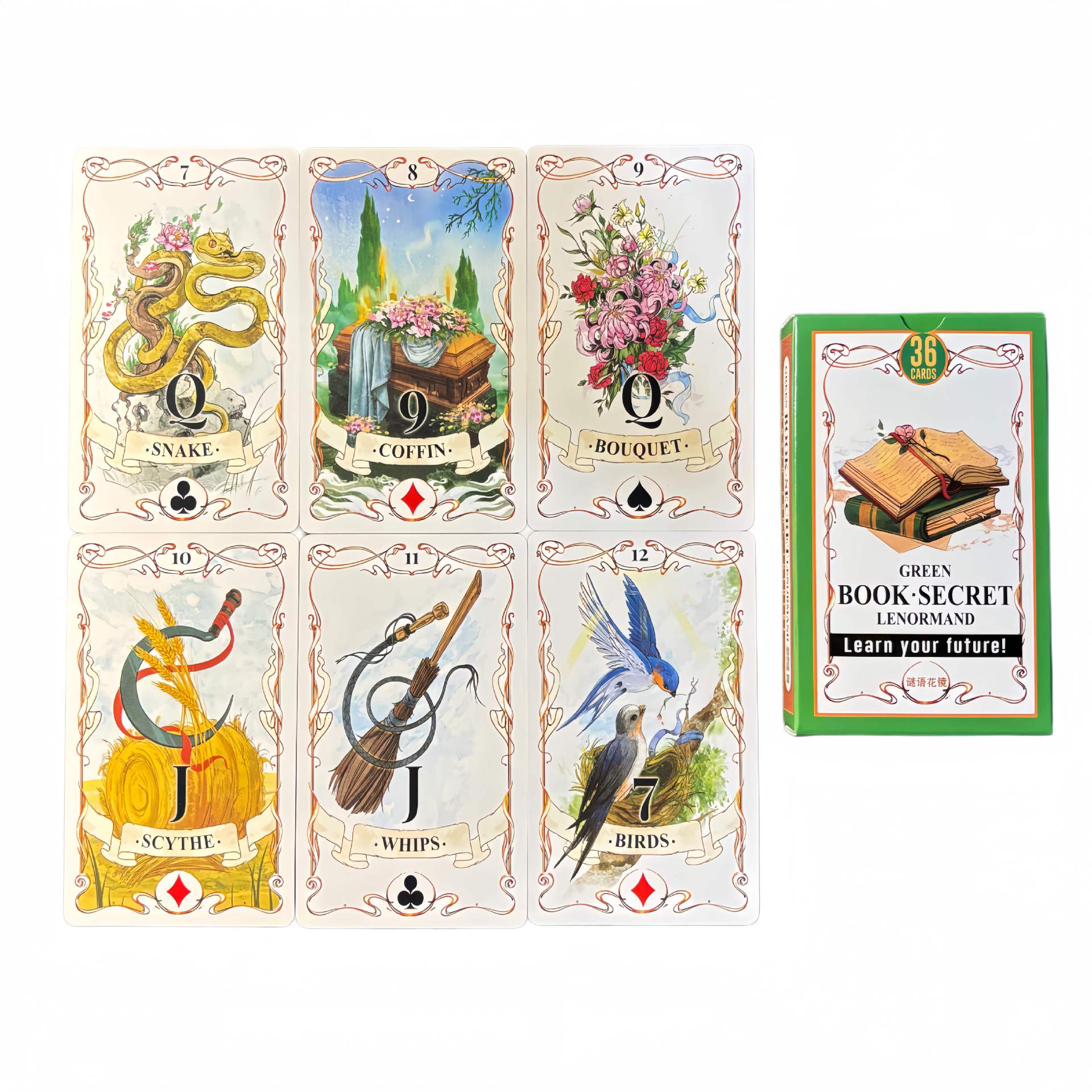 Karty Wyroczni Lenormand Green – Board Game Life recenzja i cena