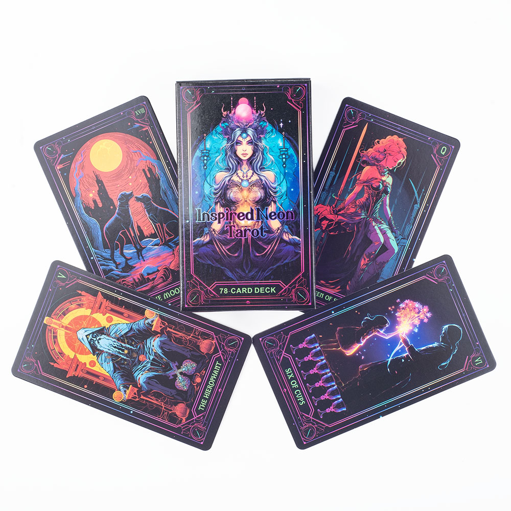 Inspired Neon Tarot Deck 78 Ka – Board Game Life recenzja i cena