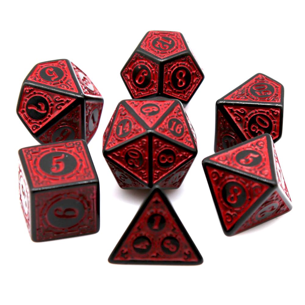 7-częściowy zestaw czarno-czer – Board Game Rpg recenzja i cena